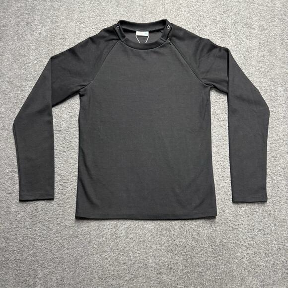 NWT MandMcares Port/Central Access Shirt Medium Black Hemodialysis Long Sleeve - Picture 1 of 10
